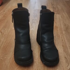Womens Harley-Davidson  Black Zipper Boots